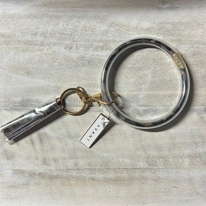 Brown Leopard Wristlet with Gold Detailing